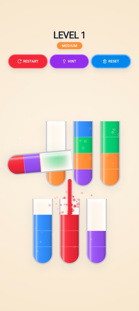 Water Color Sort Level Real Screenshot